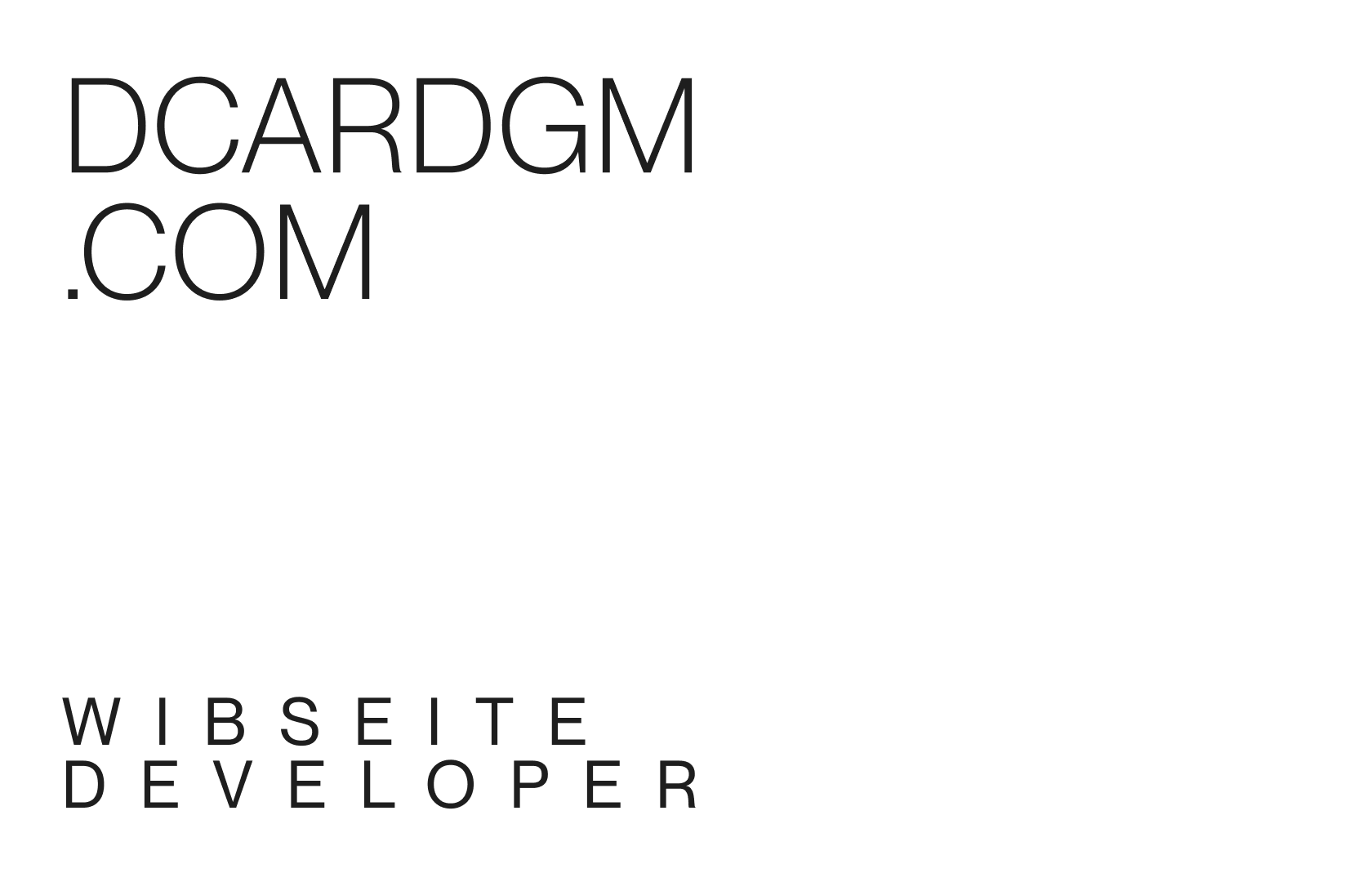 dcardgm custom web development with interactive animations and unique design